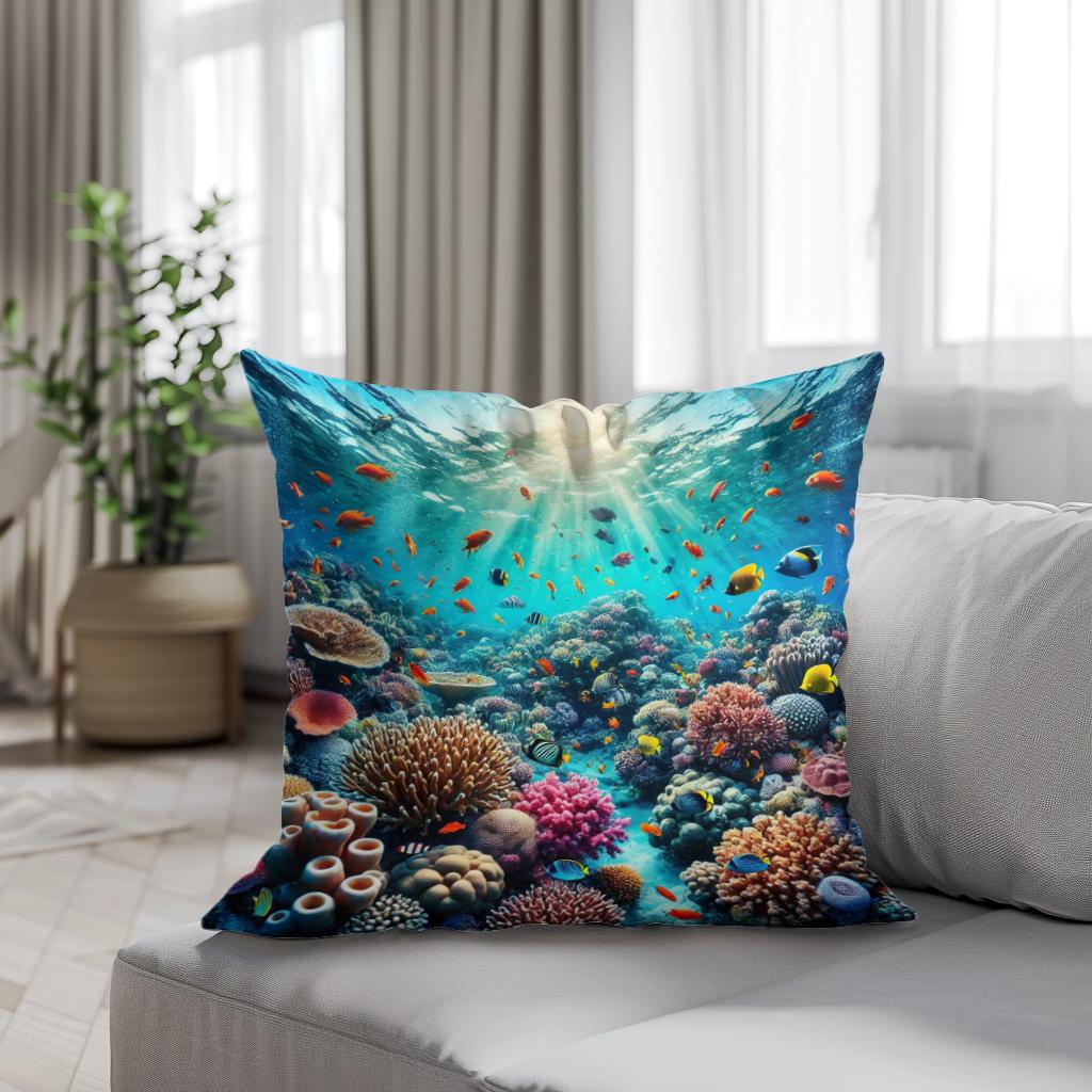 Coral Reef Paradise Cotton Cushion