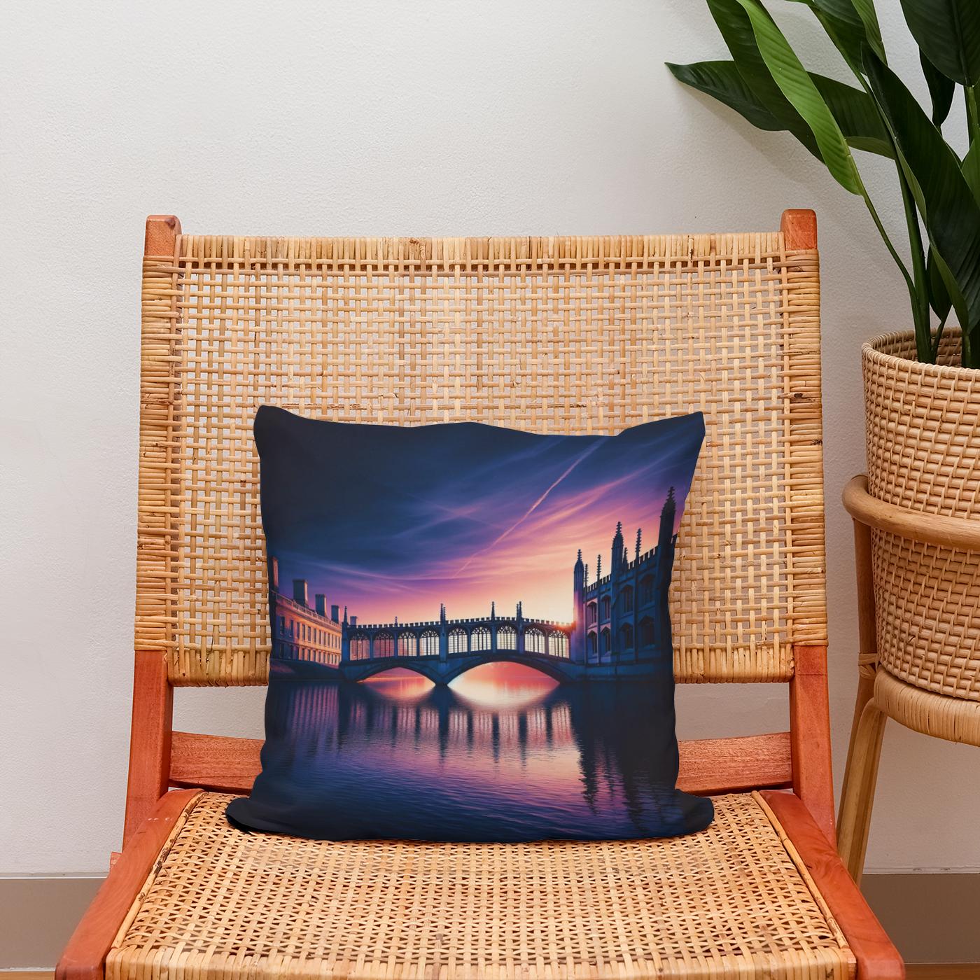 Cambridge Twilight Bridge Cotton Cushion