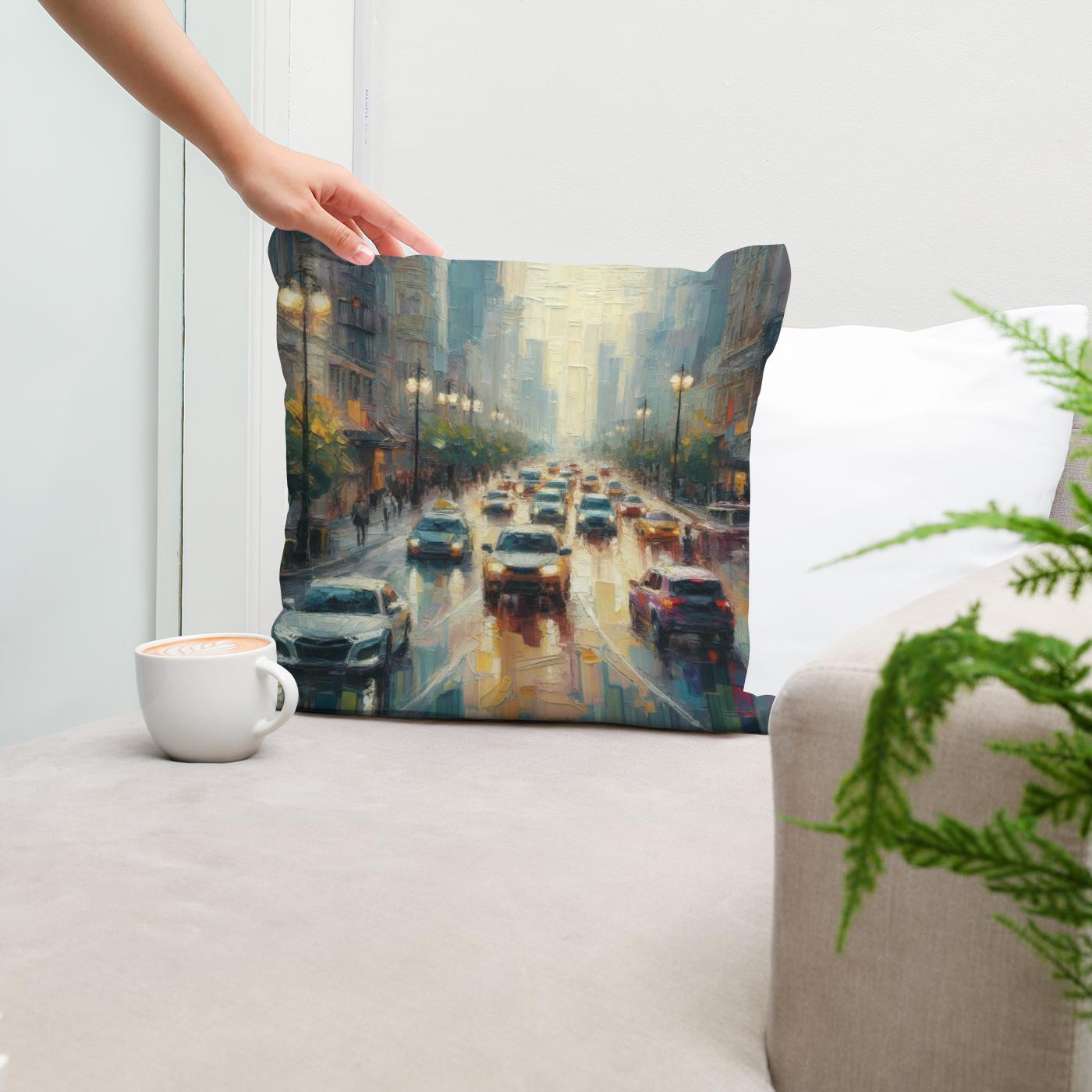 Urban Whispers Cotton Cushion
