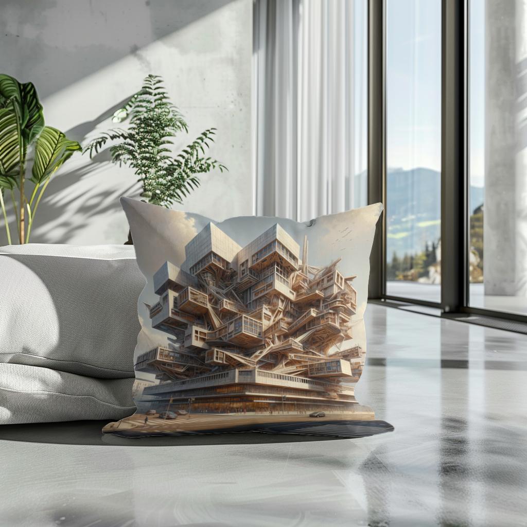 Deconstructivist Muse Cotton Cushion