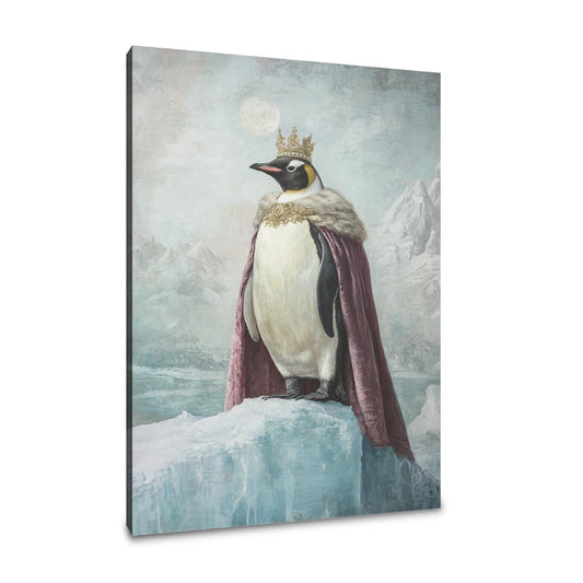 Regal Penguin Majesty Canvas