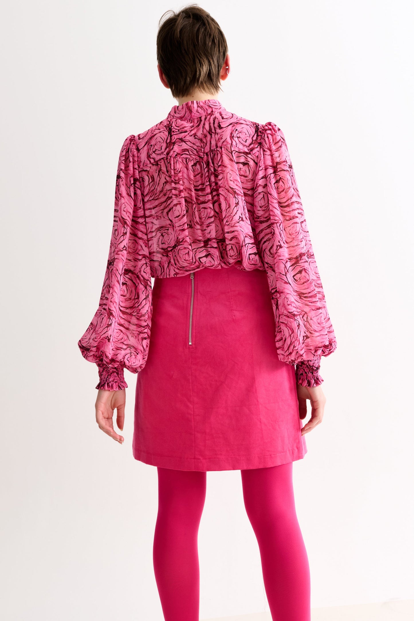 Dylan Babycord Mini Skirt - Pink