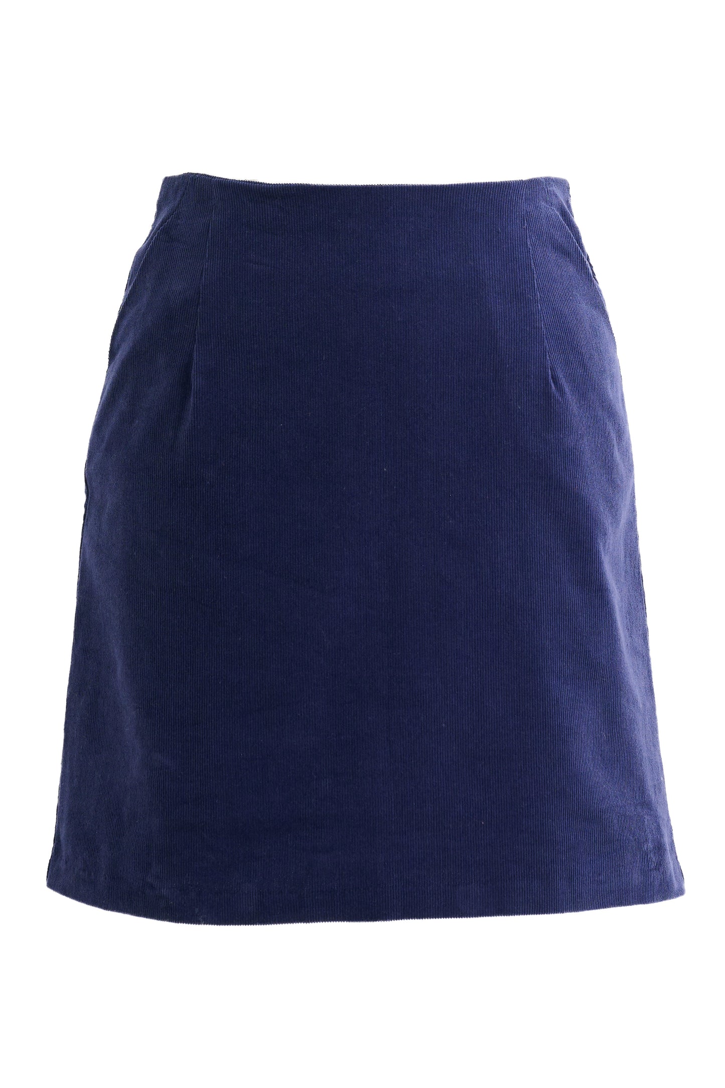 Louche Dylan Baby Cord A Line Mini Skirt Navy
