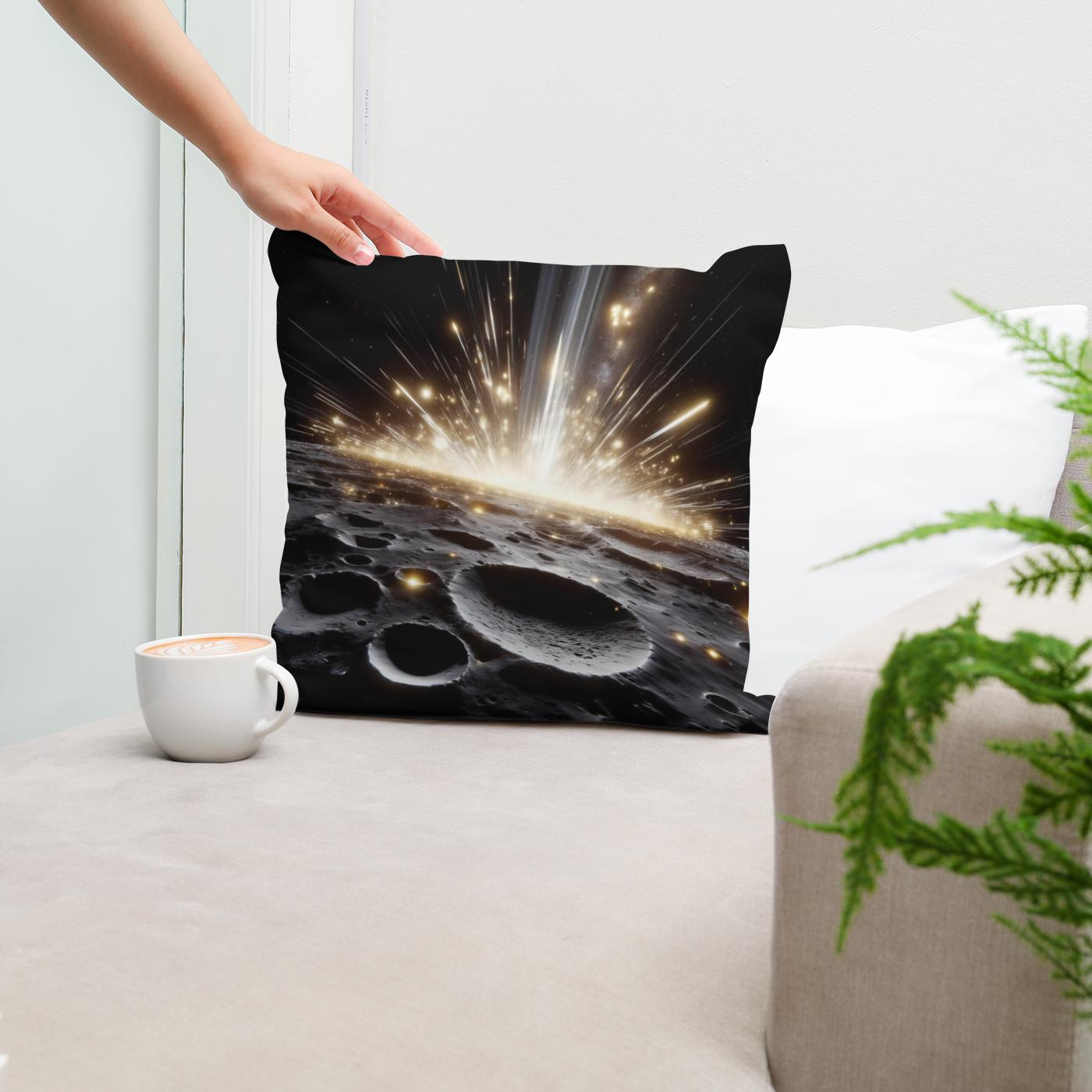 Mercury's Meteor Shower Spectacle Cotton Cushion