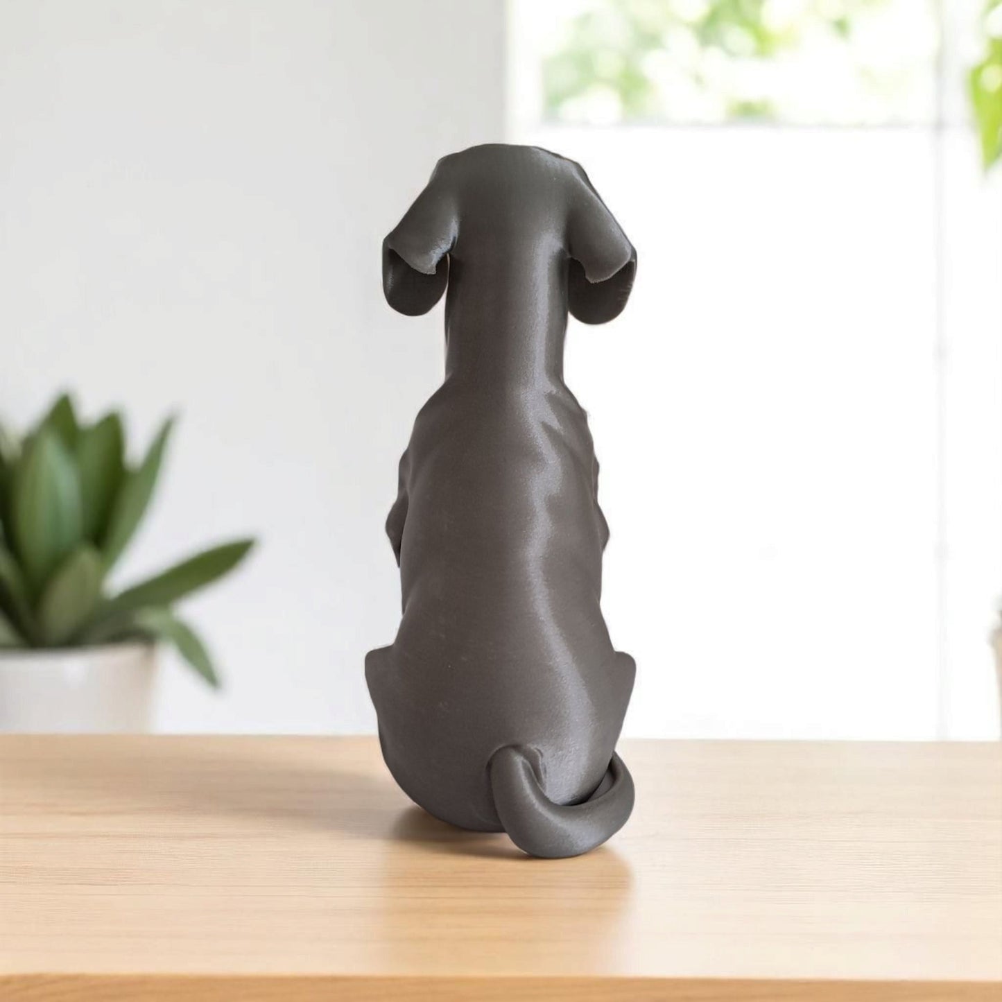 Sculpture #24 | Minimalist Modern Dachshund Figure | Sleek & Decorative Dog Sculpture
