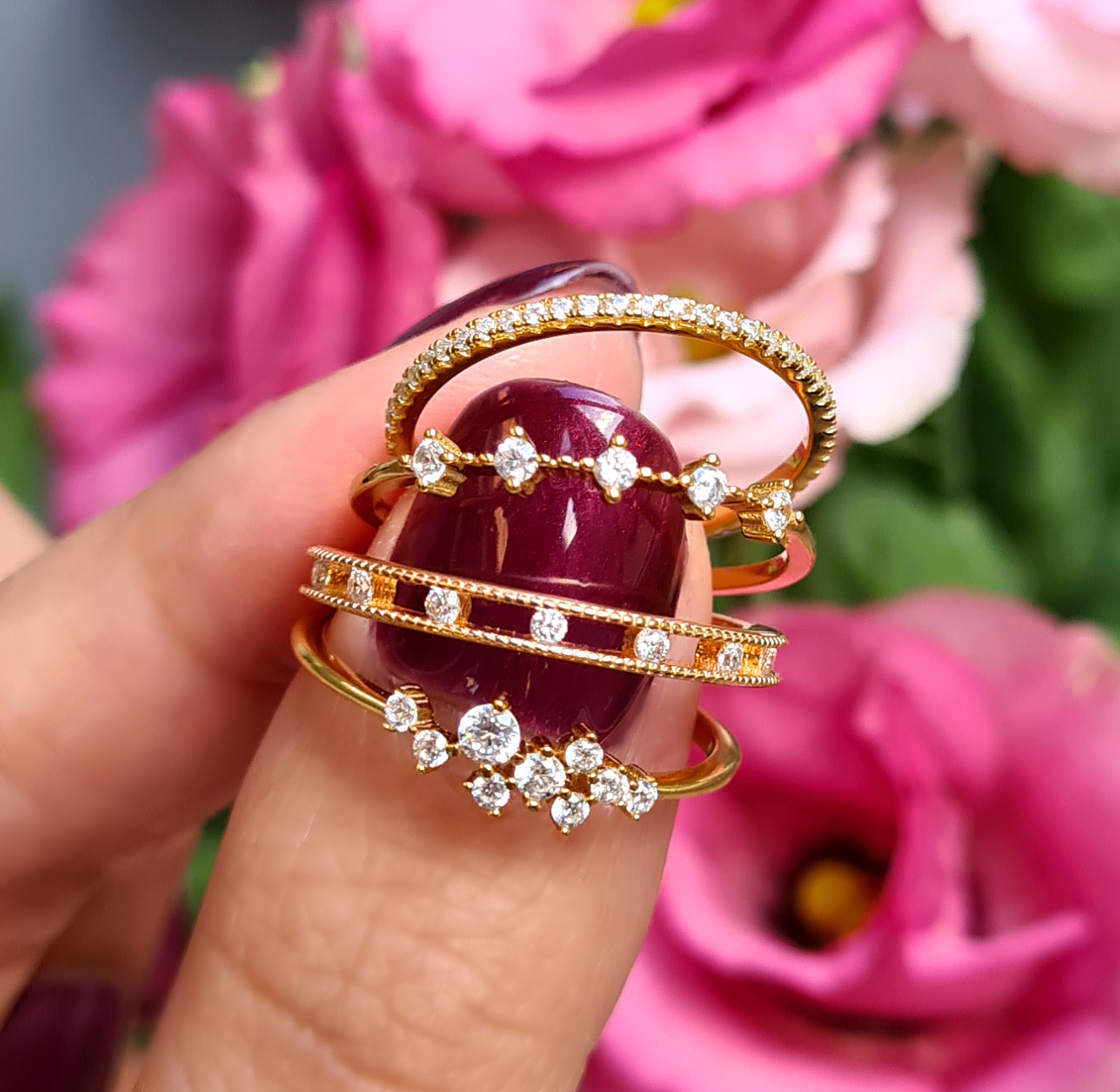 Thin Full Eternity Ring (1.2 mm) in Gold