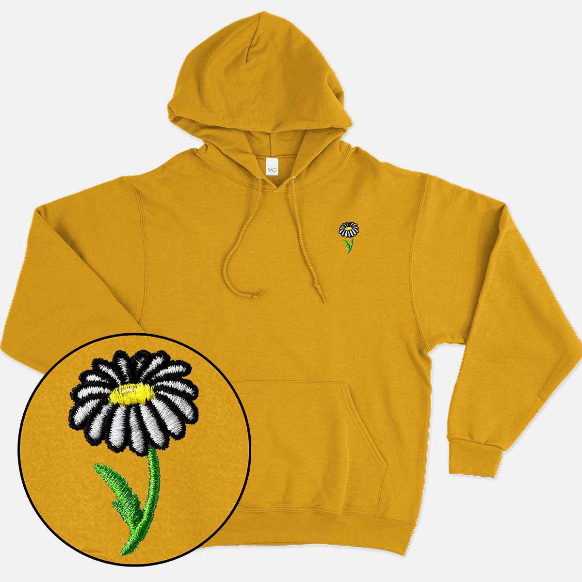 Daisy Embroidered Hoodie (Unisex)