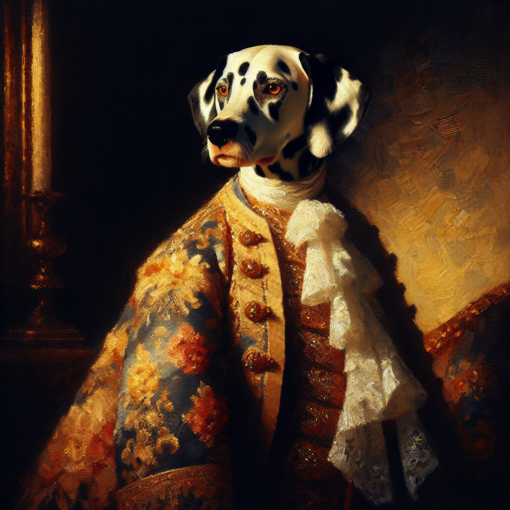 Dalmatian Royalty Golden Hour Canvas