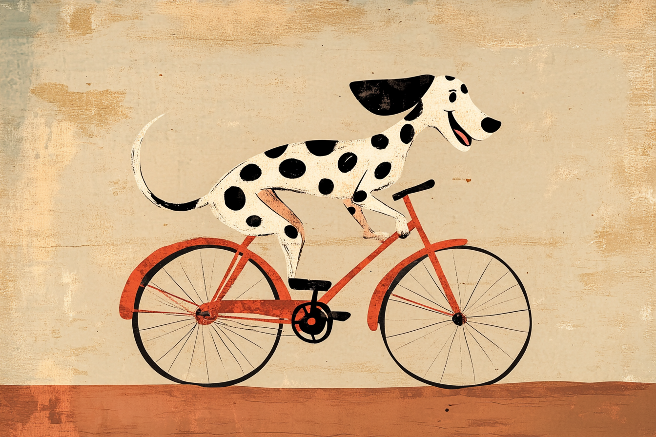 Dalmatian on Wheels Blanket