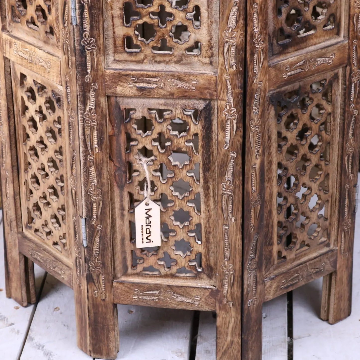 Damodar Large Hand Carved Side Table
