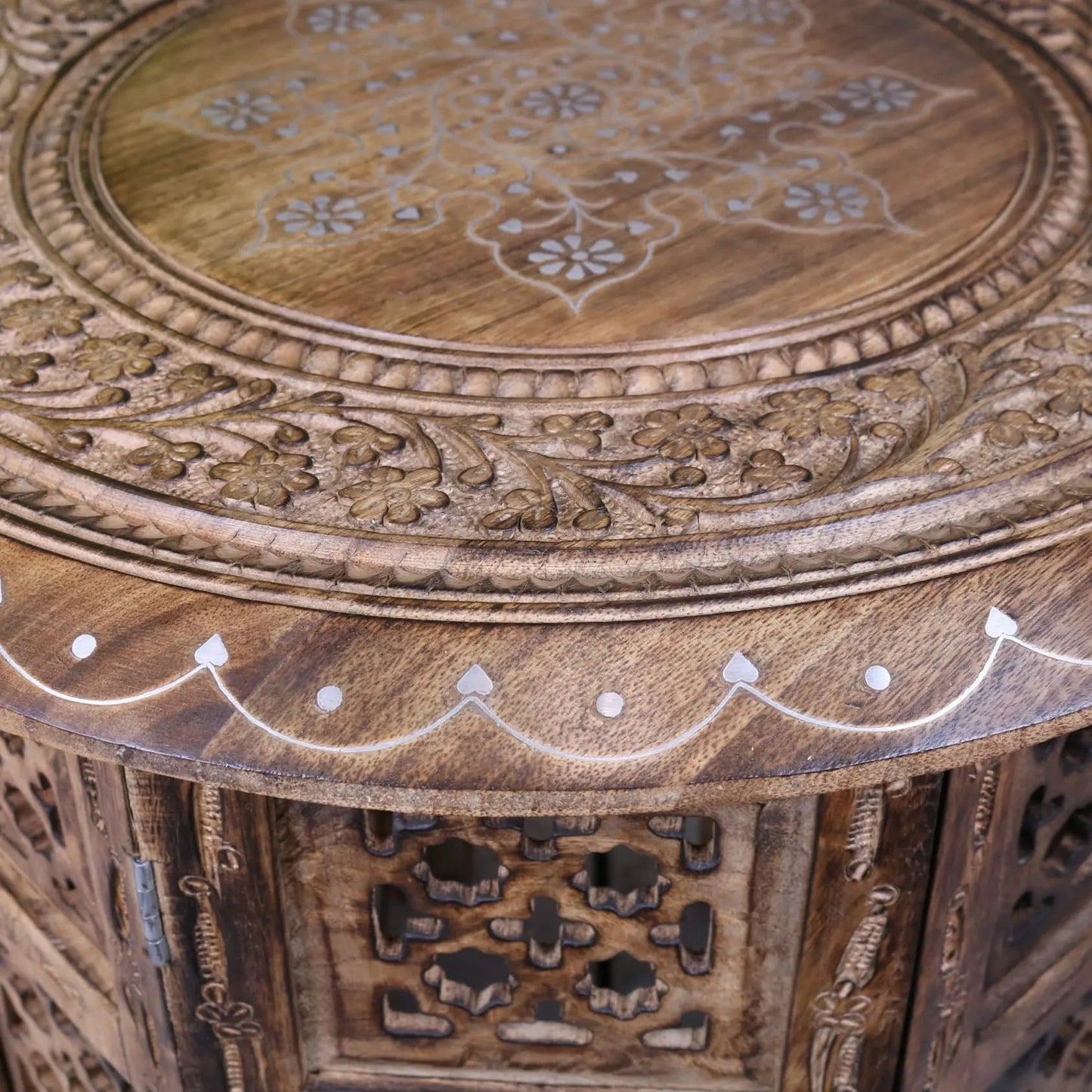 Damodar Large Hand Carved Side Table
