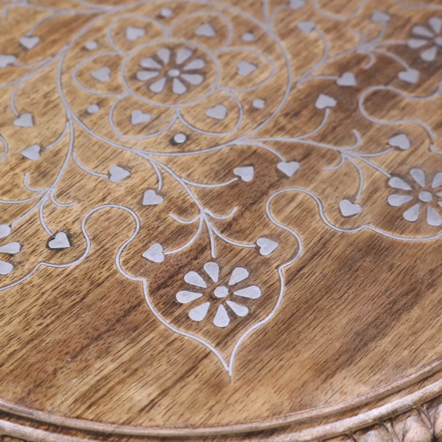 Damodar Large Hand Carved Side Table