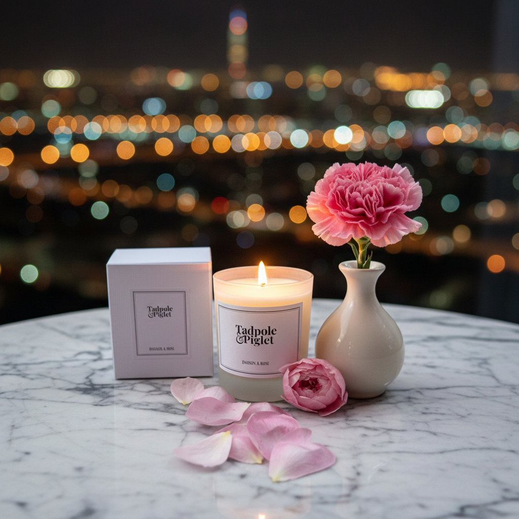 Damson & Rose Scented Candle