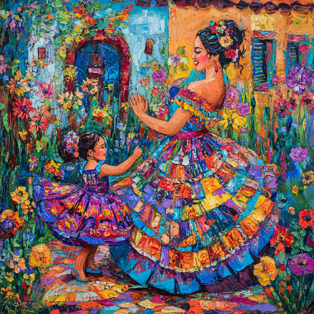Dancing Mother Canvas