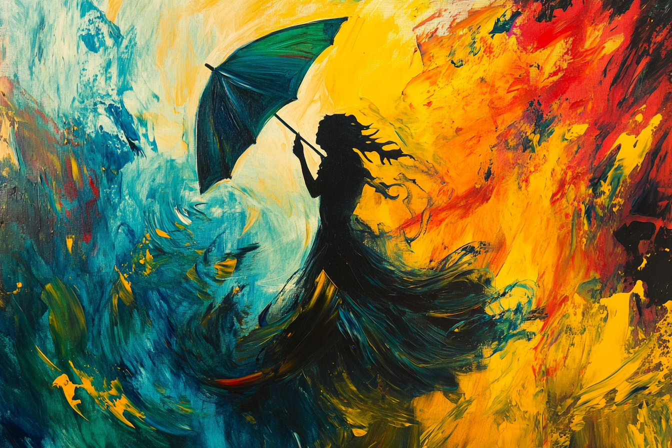Dancing Umbrella Blanket