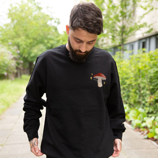 Dark Forest Mushroom Sweatshirt (Unisex)