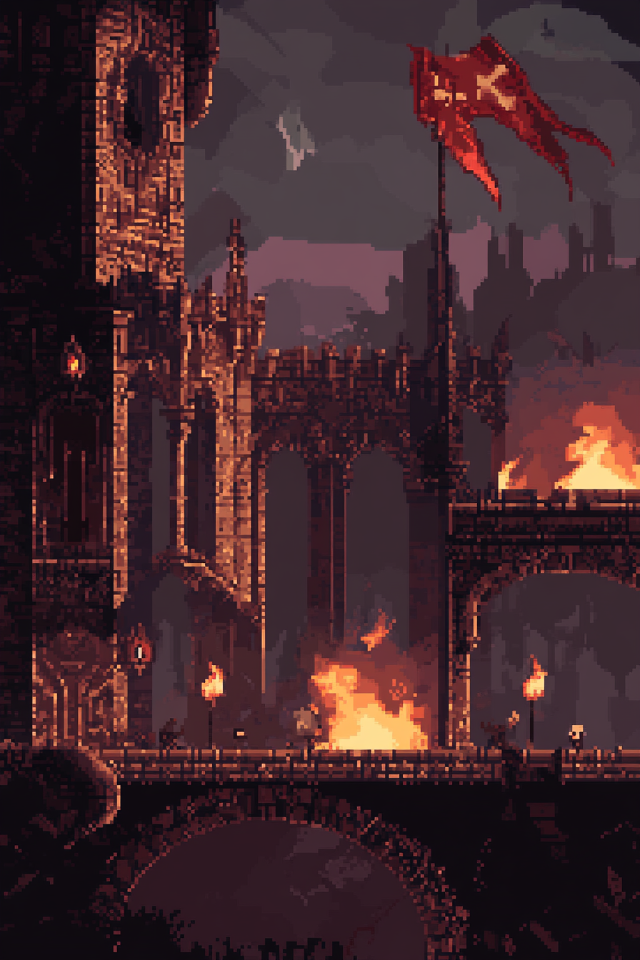 Dark Fortress Fantasy Canvas