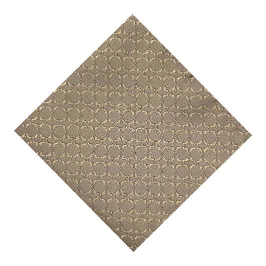 Dark Beige Textured Pocket Square