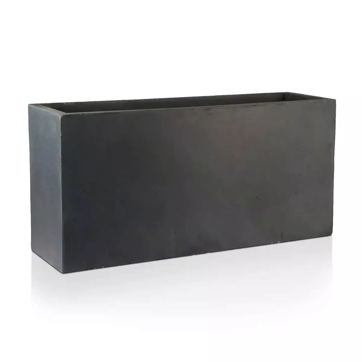 IDEALIST Lite Contemporary Trough Garden Planter, Light Concrete Outdoor Plant Pot H30 L65 W19 cm, 37L