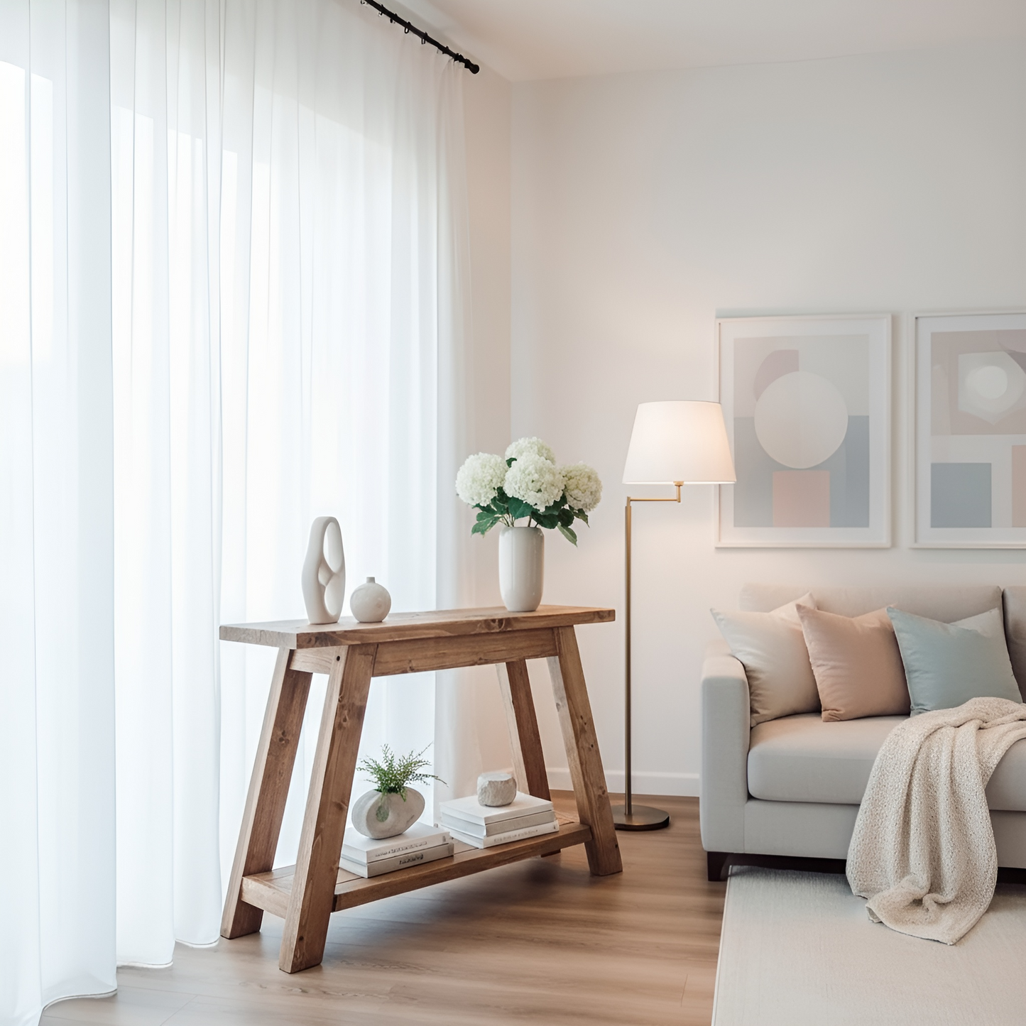 DASI Console Table With Shelf