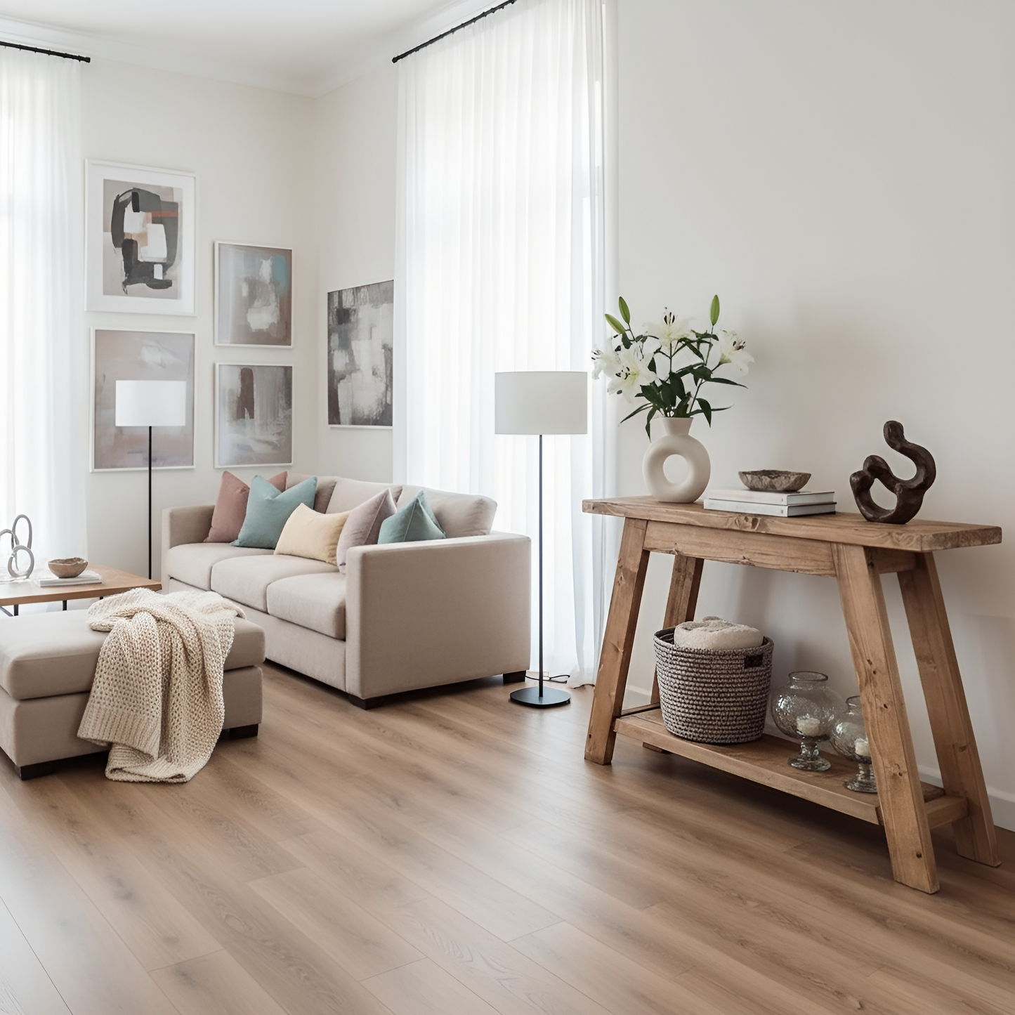 DASI Console Table With Shelf