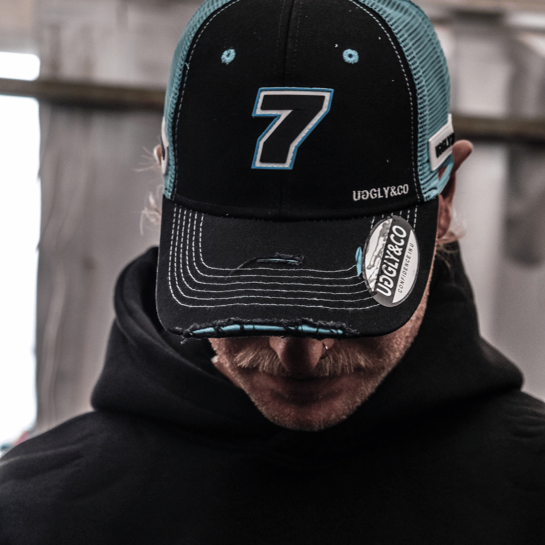 Official Davey Todd Merchandise Trucker Hat - Black & Blue