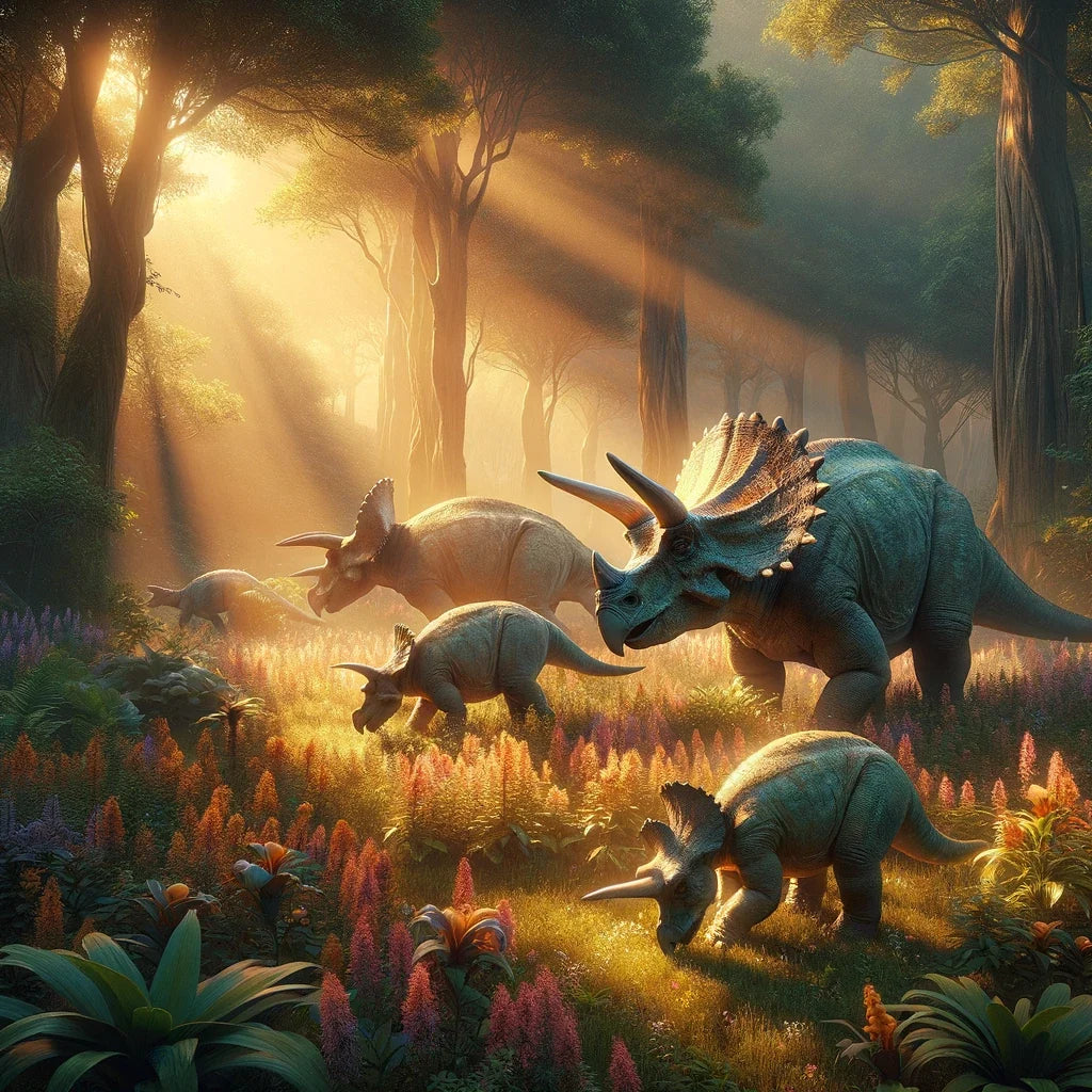 Dawn Grove Triceratops Canvas