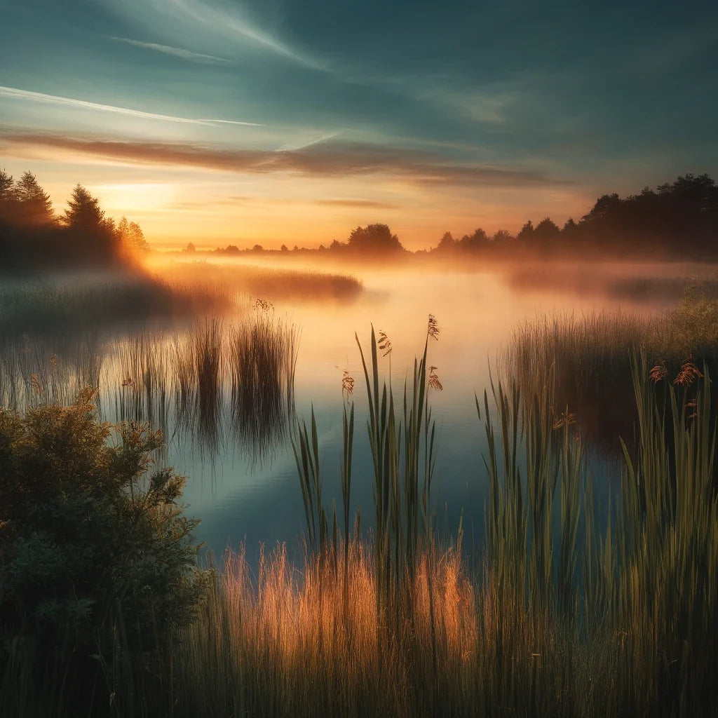 Dawn Wetlands Canvas