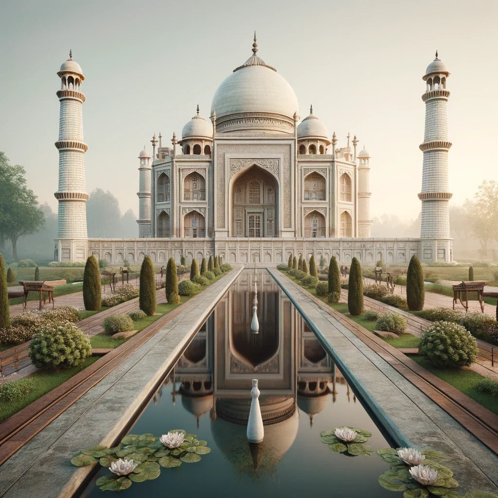 Dawn at Taj Canvas