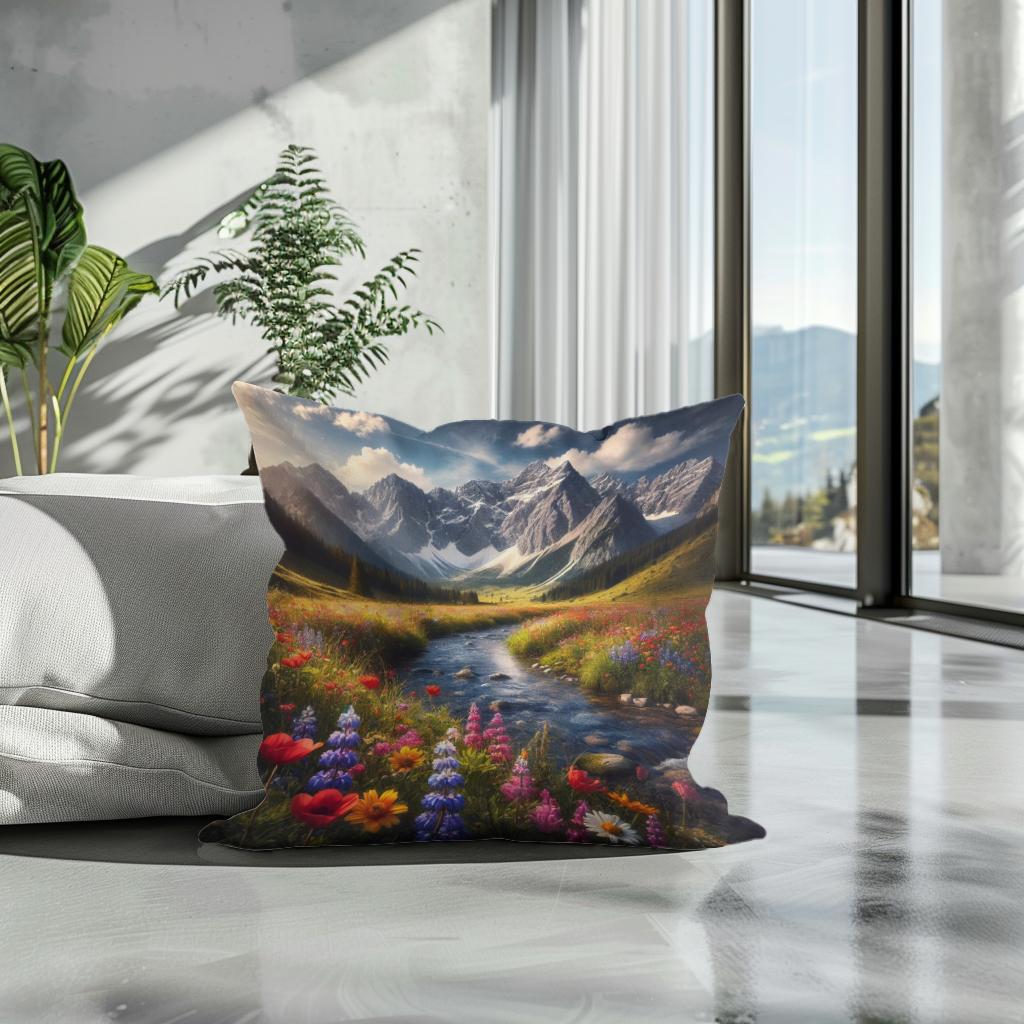 Mountain Harmony Cotton Cushion