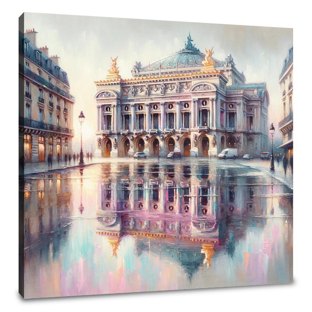 Opera Garnier's Reflection Paris Canvas