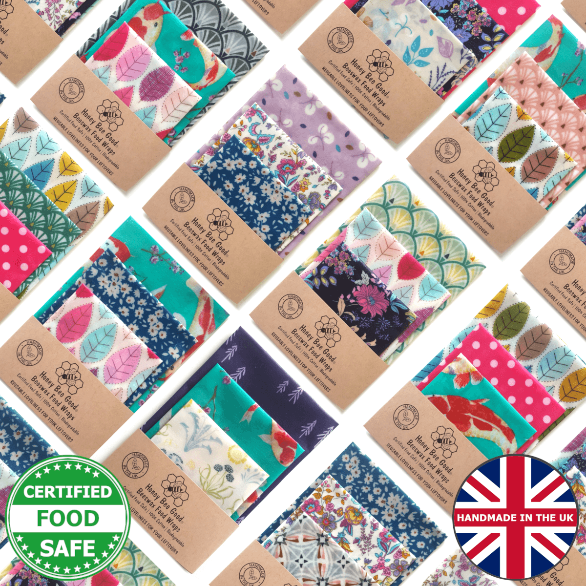 *End of Stock Bargain Set of 3 Handmade Beeswax Wraps