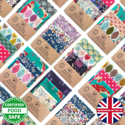 *End of Stock Bargain Set of 3 Handmade Beeswax Wraps