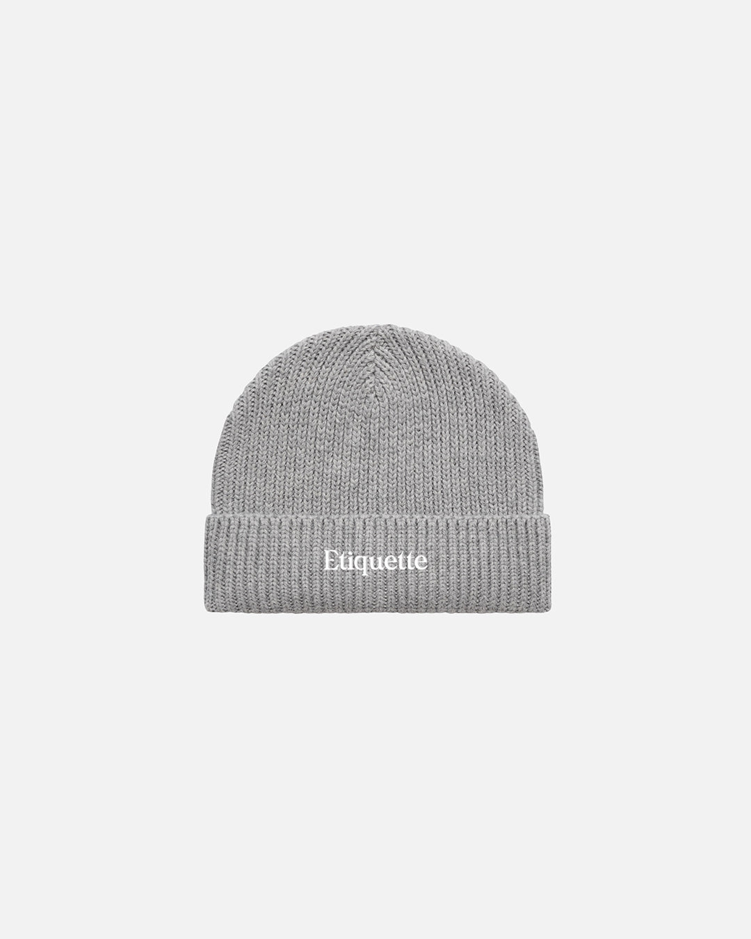 Ribbed Beanie - Grey
