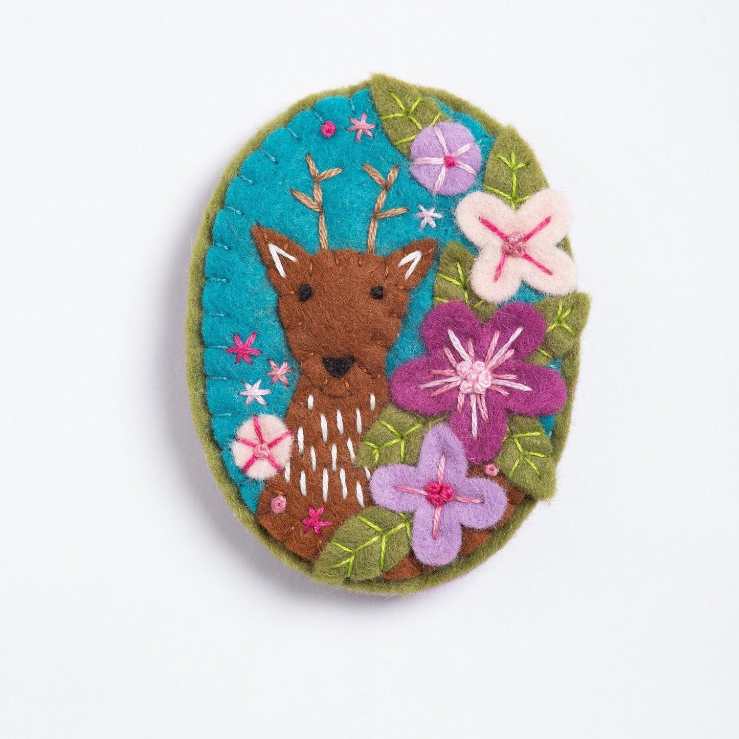 Deer Felt Craft Brooch Kit for Beginners
