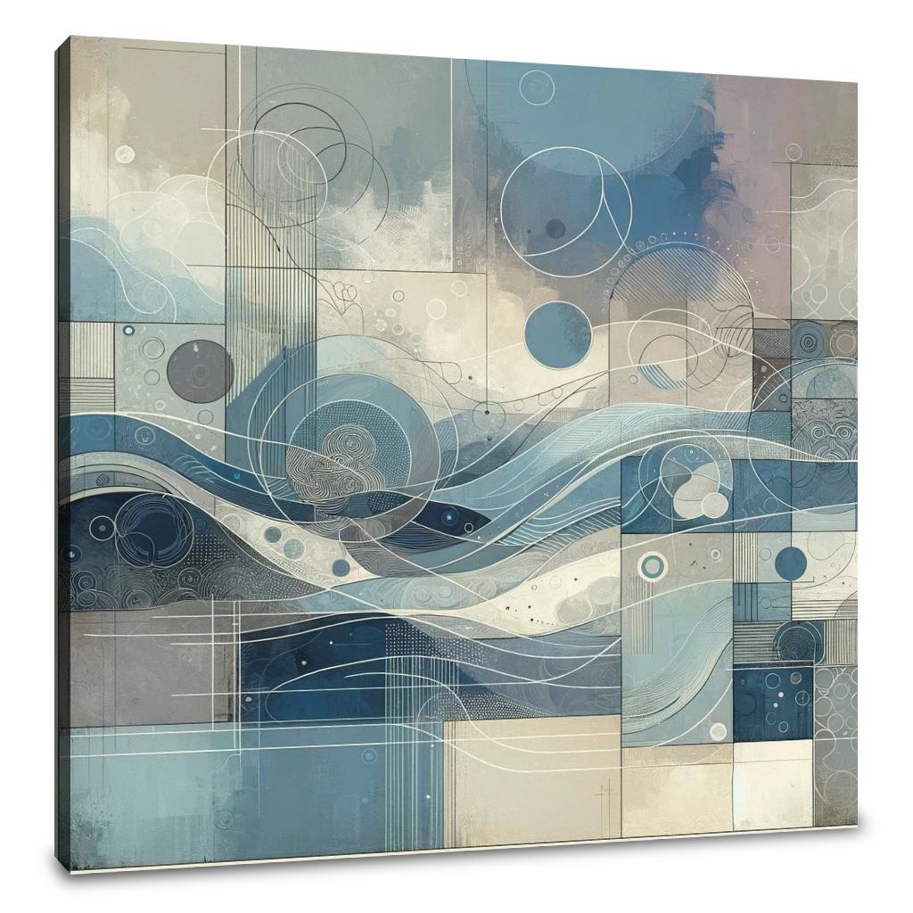 Quietude's Abstract Harmony Canvas