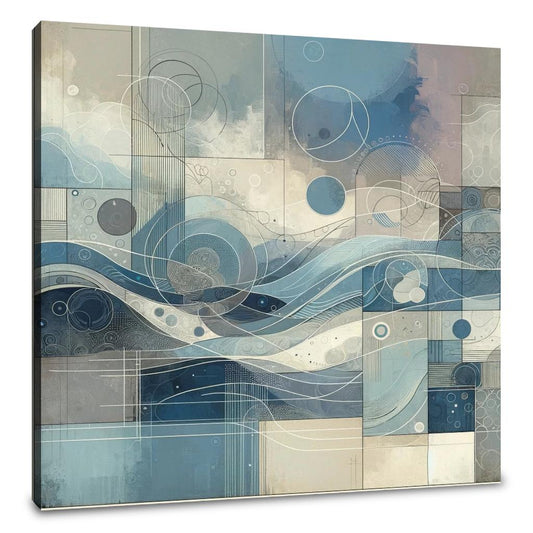 Quietude's Abstract Harmony Canvas