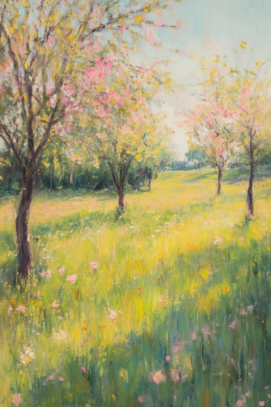Delicate Spring Vista Canvas