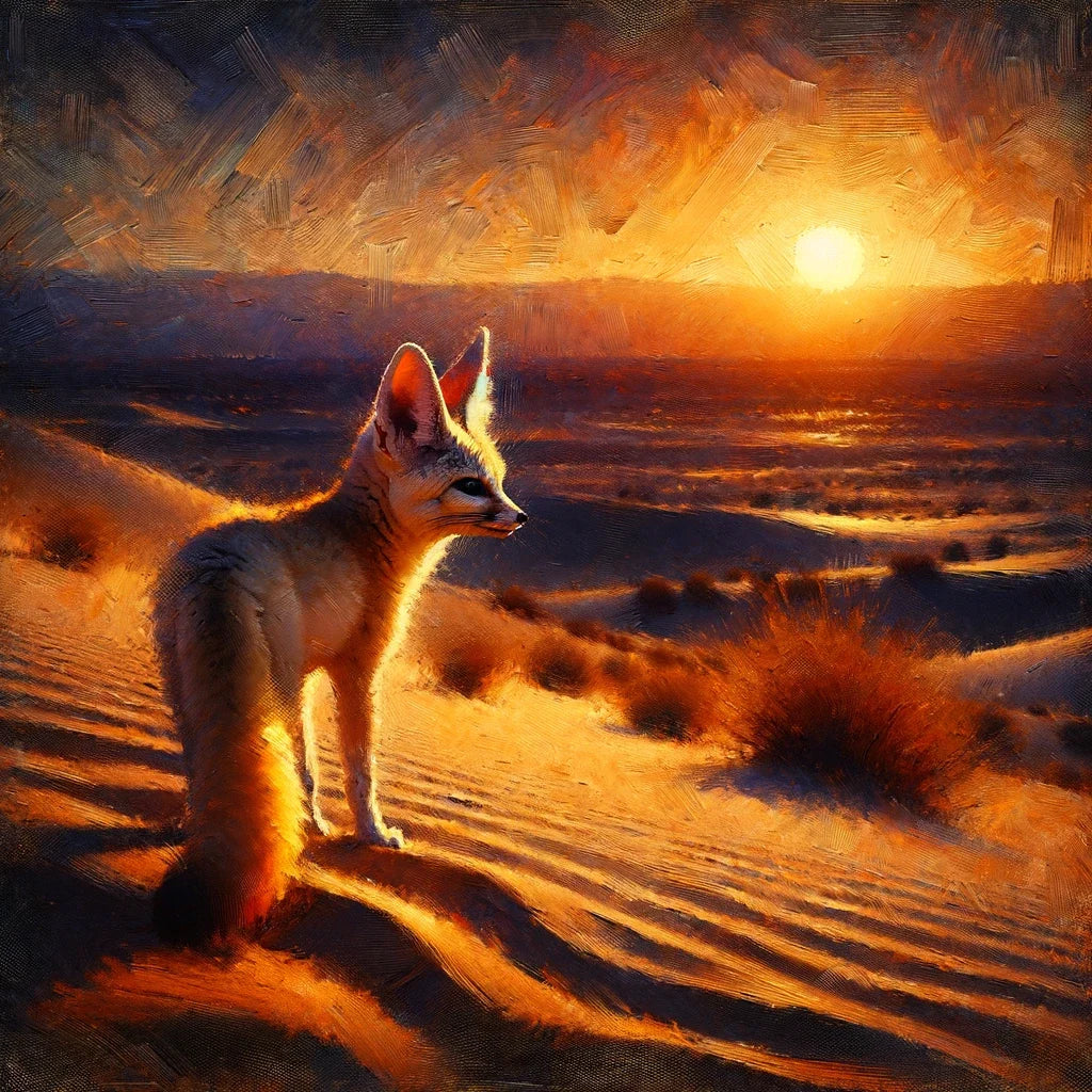 Desert Dusk Wanderer Canvas