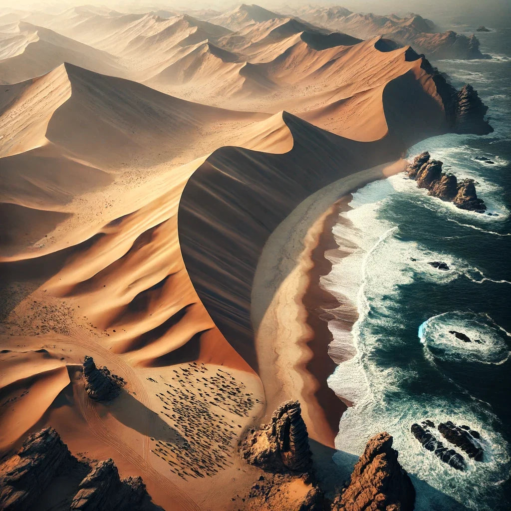 Desert Meets Ocean Canvas