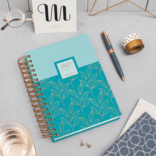 Matilda Myres | 2027 Diary - A5 Weekly Planner with Rose Gold Wiro | Week-to-View