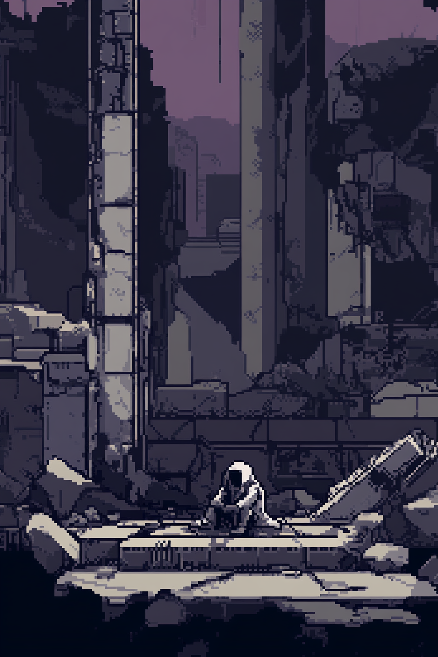 Despair in Ruin Canvas