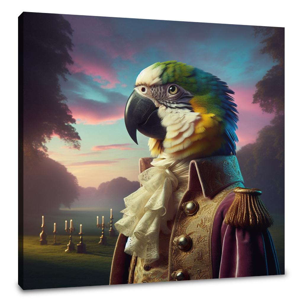 Regal Parrot Majesty Canvas