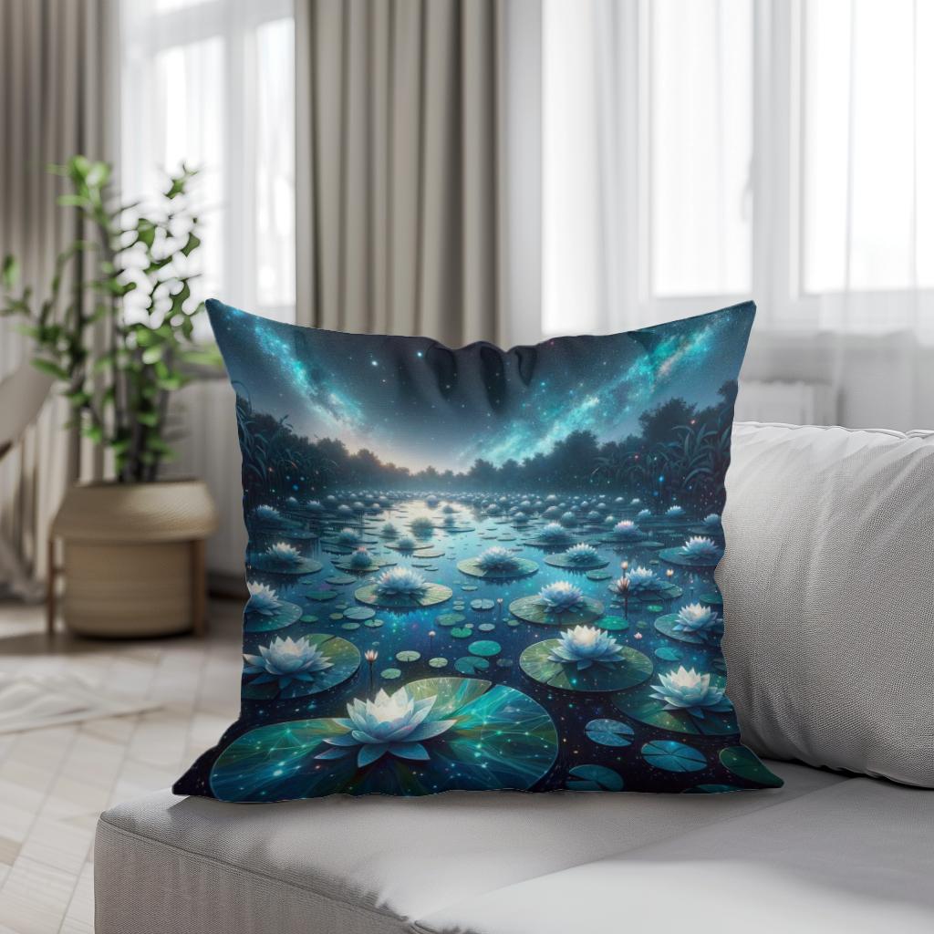 Stellar Pond Cotton Cushion