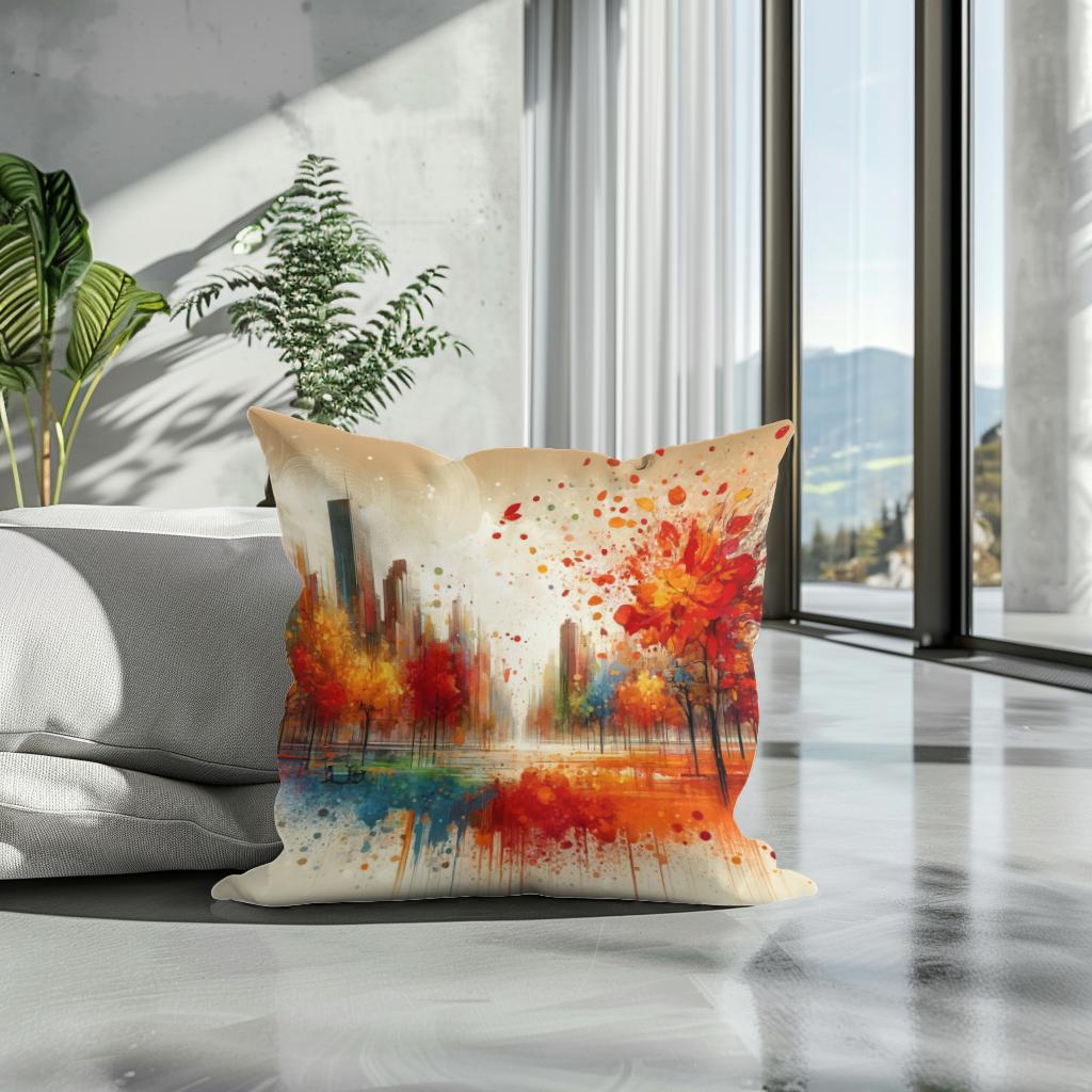 Autumn Park Harmony Cotton Cushion
