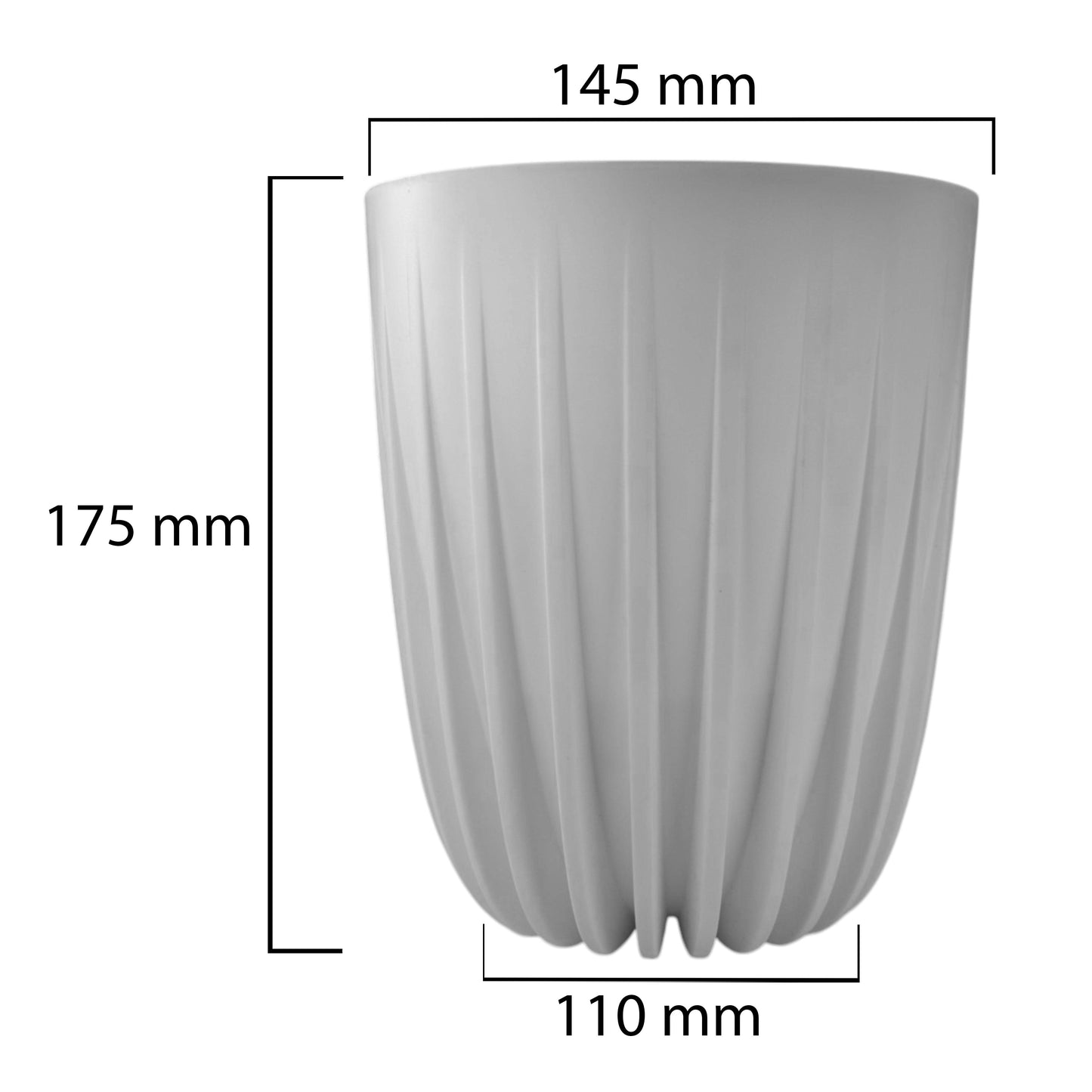 Mira Pot Without Hole 145mm White