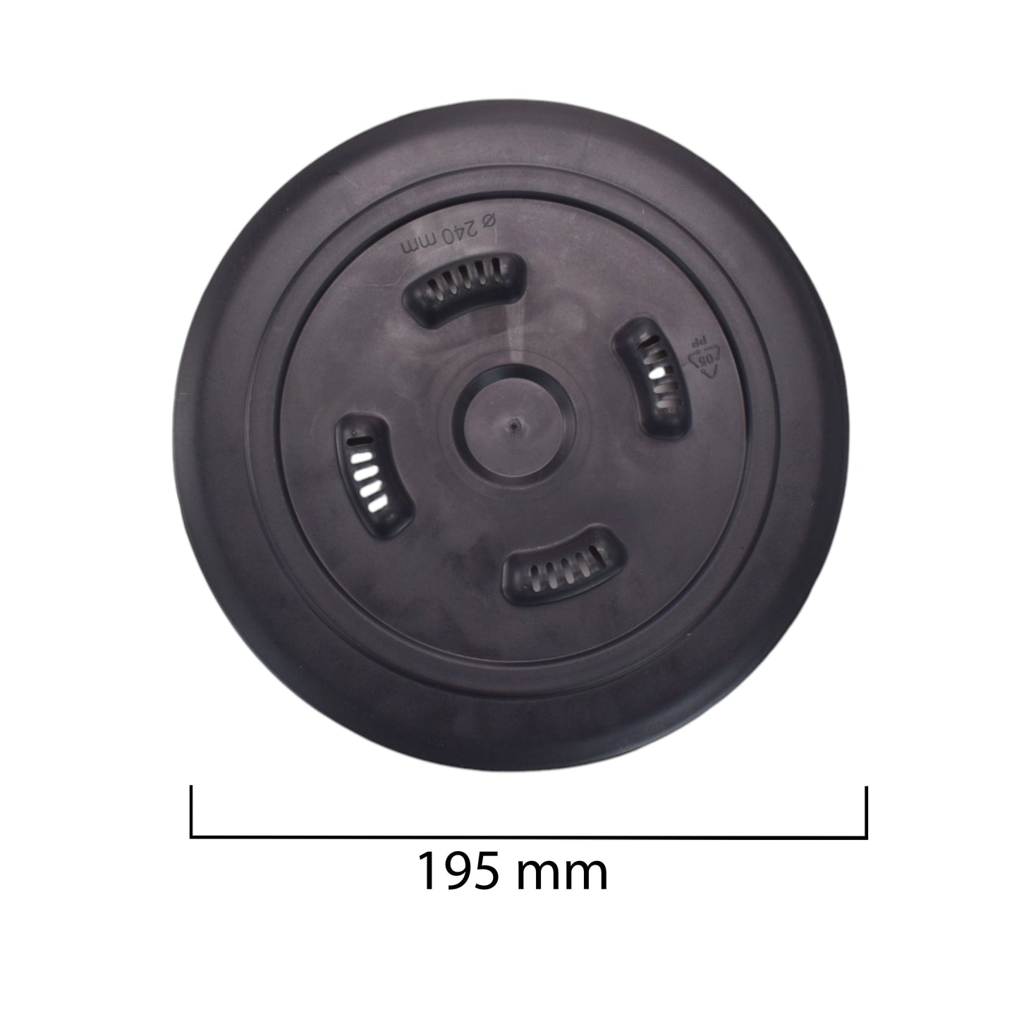 Mira Bowl Pot, Insert and Hole with Plug 300mm White