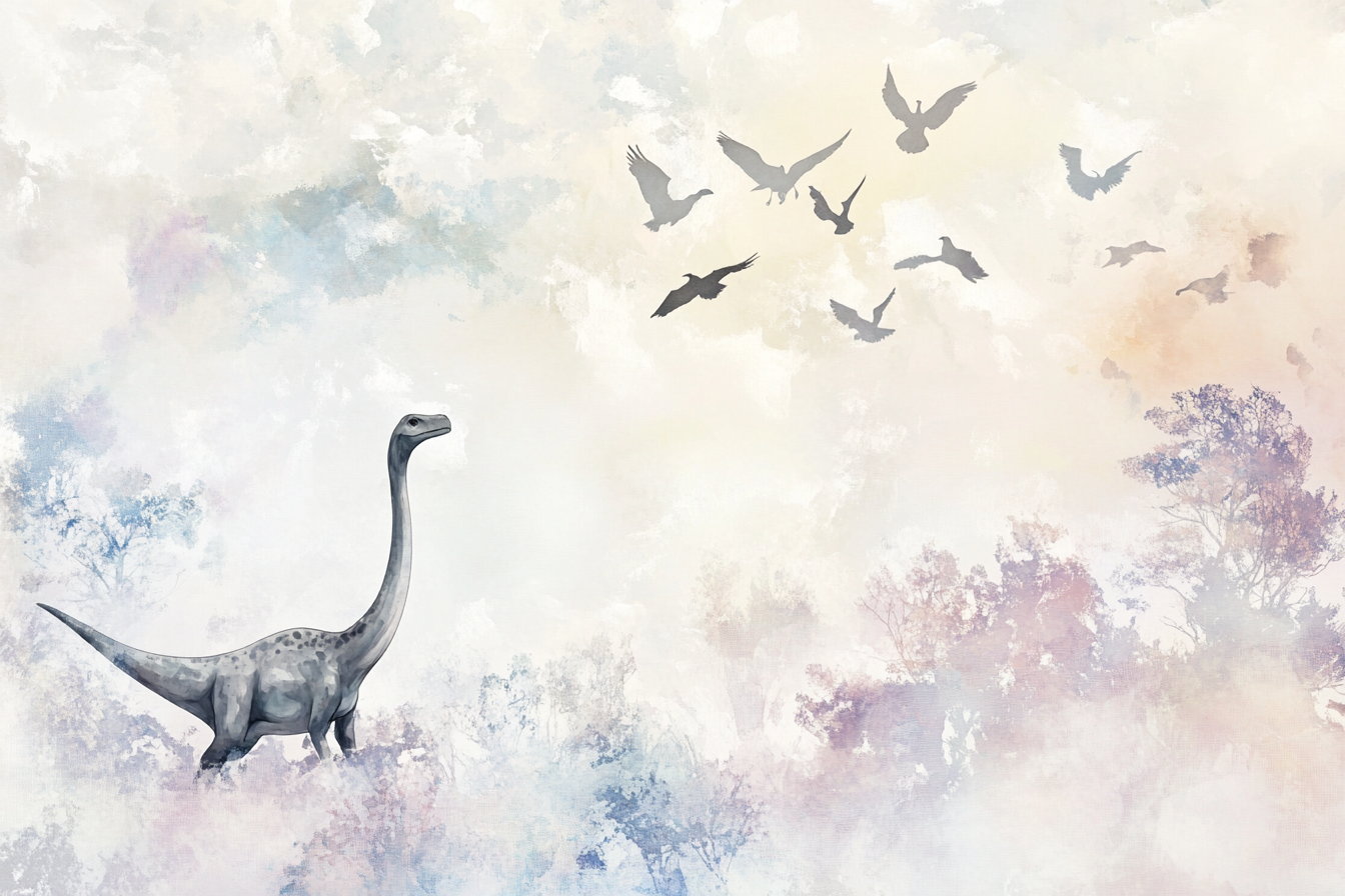 Dinosaur's Skyward Dream Canvas