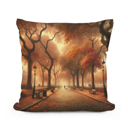 Autumn Park Elegance Cotton Cushion