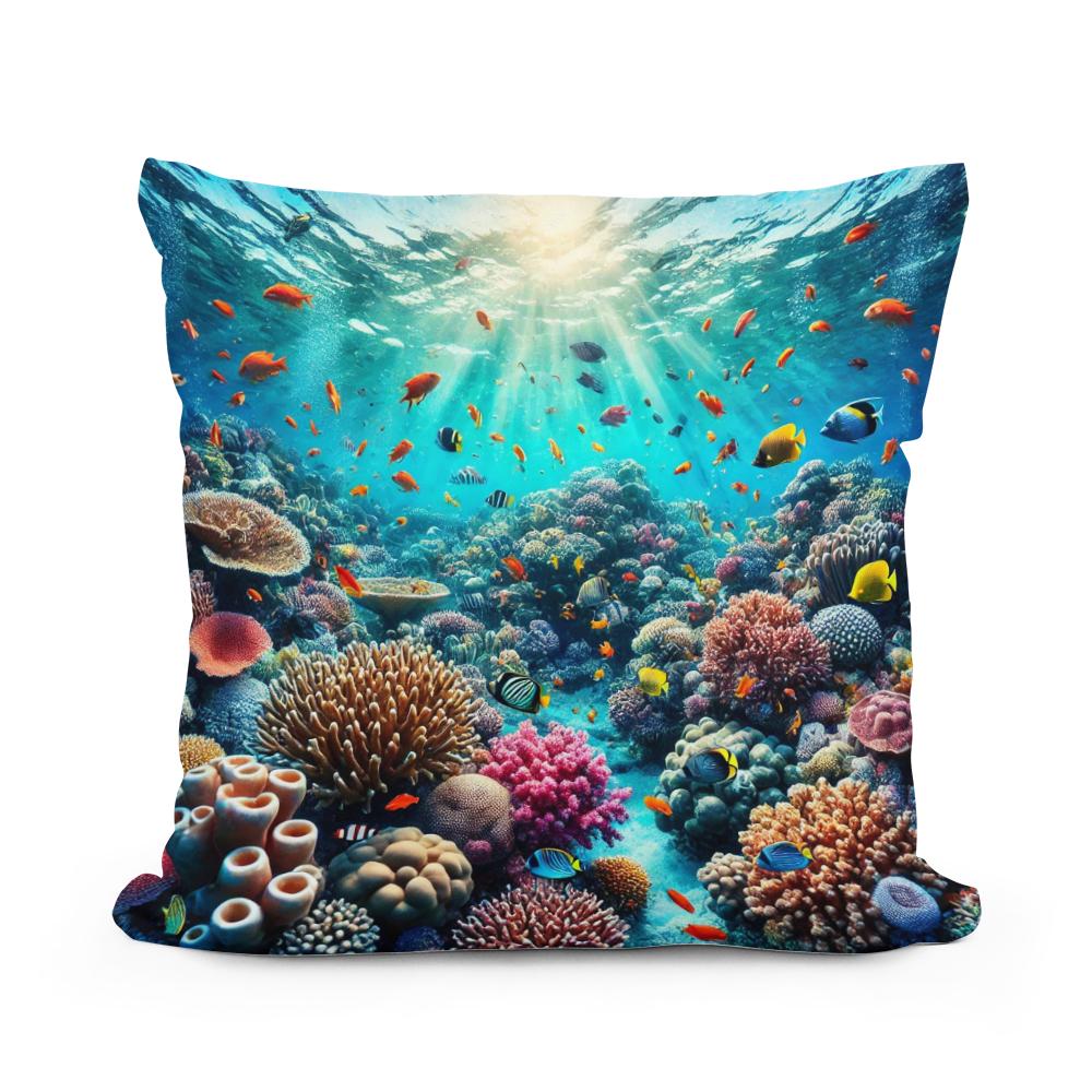 Coral Reef Paradise Cotton Cushion